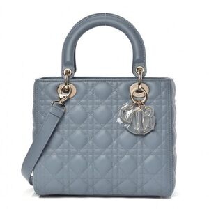 🩶💨Medium Lady Dior Cloud Blue Lambskin + Free Mitzah